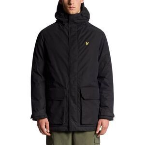 Lyle & Scott Black Polyester Men's Parka